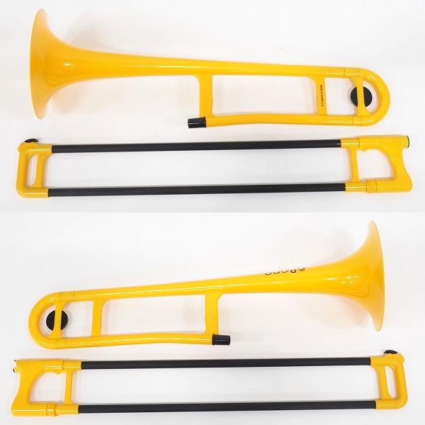 実際に弊社で買取させて頂いた★Jiggs pBONE/ピーボーン プラスチック製トロンボーン オレンジ ソフトケース付の画像 1枚目