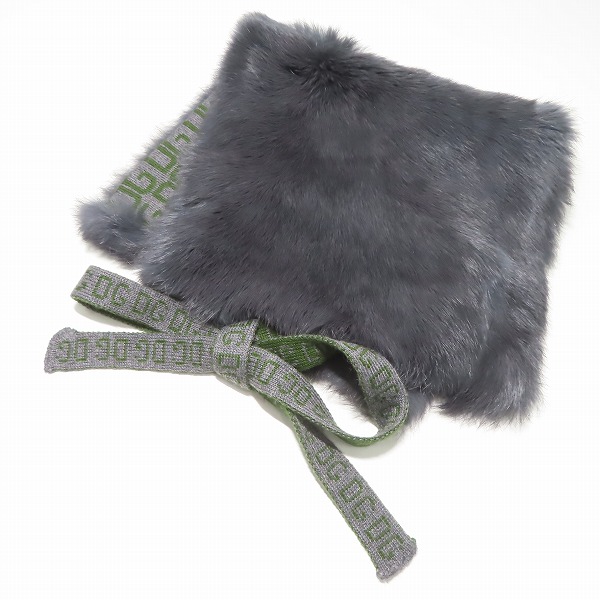 実際に弊社で買取させて頂いた【未使用】DOLCE&GABBANA/ドルチェ&ガッバーナ ロゴ ファー スカーフ マフラー