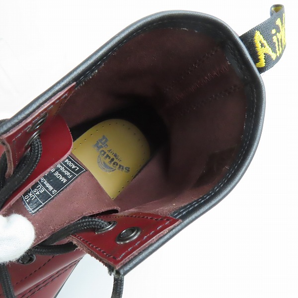 実際に弊社で買取させて頂いたDr.Martens/ドクターマーチン 1460 SMOOTH 8ホール ブーツ チェリーレッド 11822600/UK10の画像 4枚目
