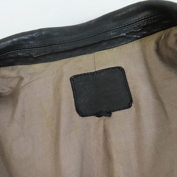 実際に弊社で買取させて頂いたISAMU KATAYAMA BACKLASH/バックラッシュ ロイヤルフラッシュ別注 カウレザー ダブルライダース R1498-06/XLの画像 7枚目