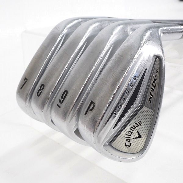 実際に弊社で買取させて頂いたCallaway/キャロウェイ APEX PRO FORGED/フォージド アイアン #7～9.Pw 4本セット N.S.PRO 950GH FLEX:S