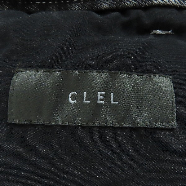 実際に弊社で買取させて頂いたCLEL/クレイル Vintage Design Flare Denim Pants/ヴィンテージデザイン フレアブラックデニムパンツ CLEpt1013 Lの画像 2枚目