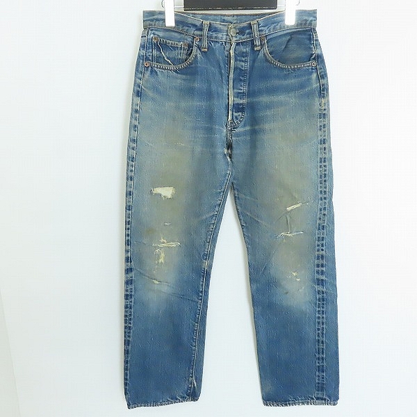 実際に弊社で買取させて頂いたLEVI'S/リーバイス 501 ボタン裏刻印6 71~73年代 ビッグE 不均等V 平行ステッチ ボタンフライ ヴィンテージ デニムパンツの画像 0枚目