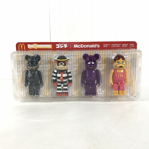 実際に弊社で買取させて頂いた【未開封 】メディコムトイ×マクドナルド×ゴジラ BE@RBRICK/ベアブリック 150％ 4体セット ゴジラVSマクドナルド