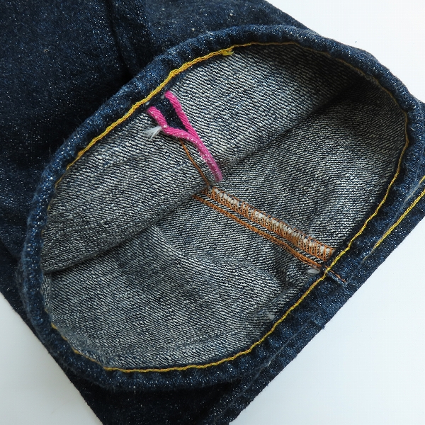 実際に弊社で買取させて頂いたEVISU/エヴィス Lot.2000 No.1 SPECIAL 30周年記念」 GATAGATA 黒カモメ デニムパンツ/40×32の画像 7枚目