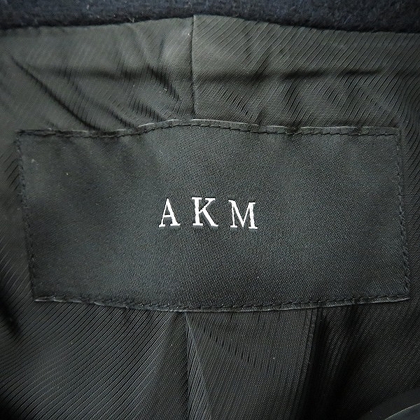 実際に弊社で買取させて頂いたAKM/エーケーエム メルトン スタンド ロープコート C035  WPE006/Lの画像 2枚目