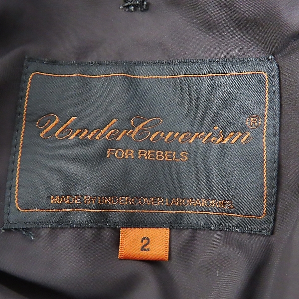 実際に弊社で買取させて頂いたUNDERCOVERISM/アンダーカバーイズム アーカイブ 07AW 無題期  中綿ジャケット 7A212-B1/2の画像 3枚目