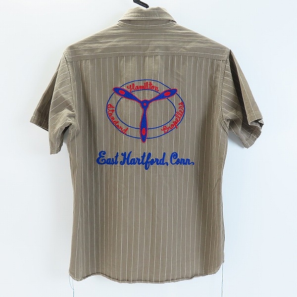 実際に弊社で買取させて頂いたBUZZ RICKSON'S/バズリクソンズ ハーフスリーブ/半袖 コントラクター ワークシャツ BR36574/14-14.5の画像 1枚目