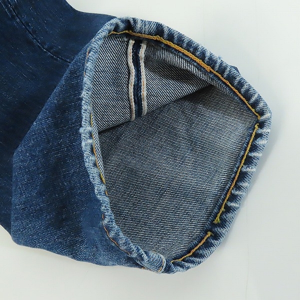 実際に弊社で買取させて頂いたEVISU/エヴィス No.2 みかん耳 オレンジ カモメ デニムパンツ/ジーンズ 30×38の画像 5枚目