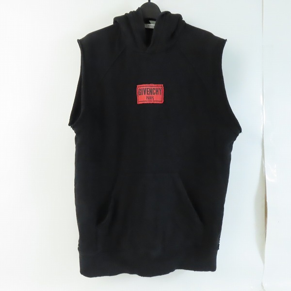 実際に弊社で買取させて頂いたGIVENCHY/ジバンシー Logo Patch Sleeveless Hoodie/ロゴ パッチ スリーブレス フーディー BM701Y3Y04/S
