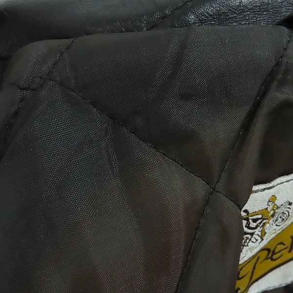 実際に弊社で買取させて頂いたPERFECTO by Schott/パーフェクト バイ ショット ダブルライダースジャケット/40の画像 4枚目