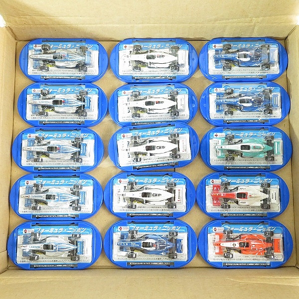 実際に弊社で買取させて頂いた【未開封含む】ローソン フォーミュラ・ニッポン 缶コーヒー取付用容器入りミニカー 60個入り/非売品の画像 2枚目