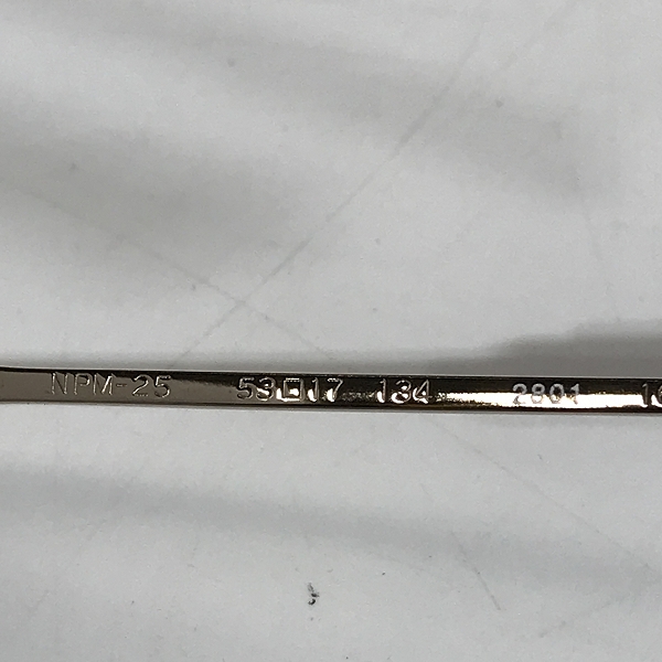 実際に弊社で買取させて頂いた999.9/フォーナインズ メガネフレーム アイウェア ネオプラスチック TITANIUM チタン NPM-25の画像 7枚目