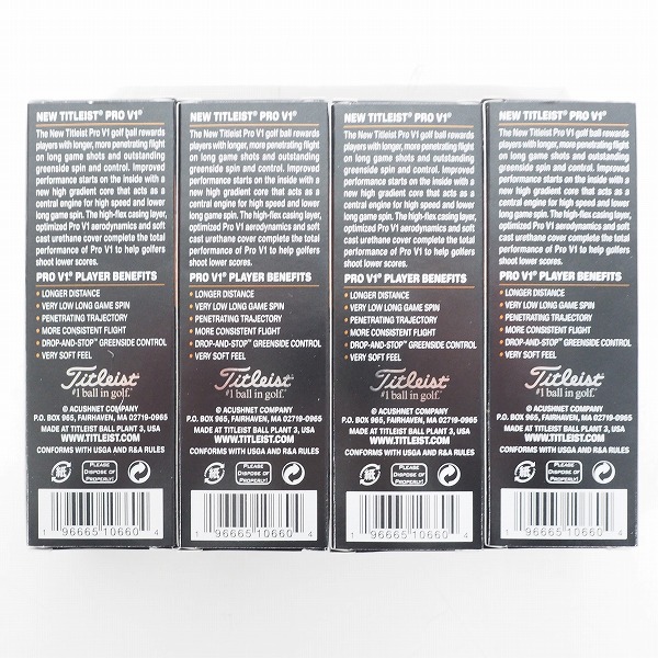 実際に弊社で買取させて頂いた 【未使用】Titleist/タイトリスト PRO V1 ゴルフボール ホワイト 1ダースの画像 3枚目