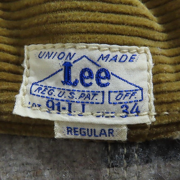 実際に弊社で買取させて頂いたTHE REAL McCOY'S×Lee/リアルマッコイズ×リー 91-LJ ブランケット デニム カバーオール/34の画像 2枚目