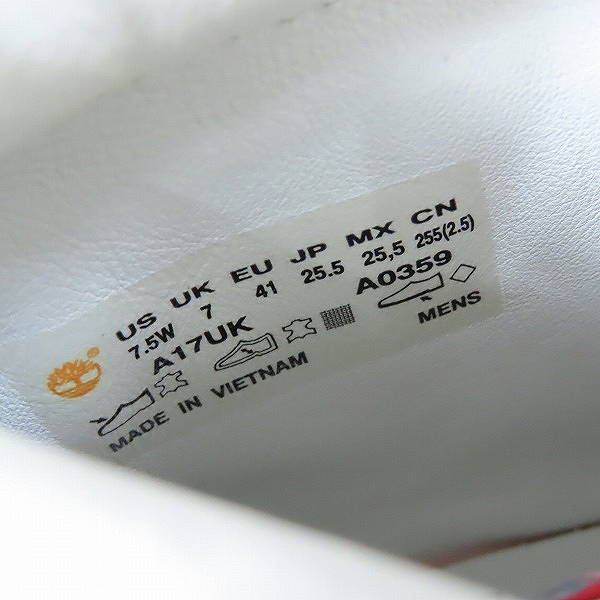 実際に弊社で買取させて頂いたTimberland/ティンバーランド 6INCH PREMIUM BOOTS/6インチ プレミアム ブーツ TB0A17UK/25.5の画像 5枚目