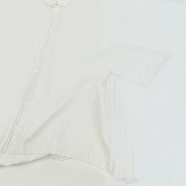 実際に弊社で買取させて頂いたJUNYA WATANABE COMME des GARCONS/ジュンヤワタナベコムデギャルソン 変形プリーツ シャツ JP-B022/Mの画像 7枚目