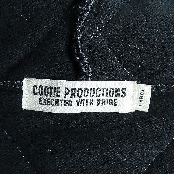実際に弊社で買取させて頂いたCOOTIE PRODUCTIONS/クーティ プロダクションズ ジップパーカー/パーカー キルティング 中綿 ブラック/Lの画像 2枚目
