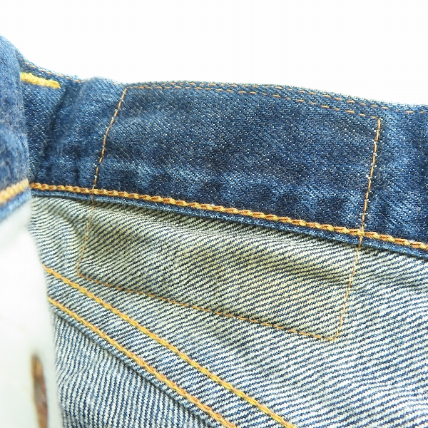 実際に弊社で買取させて頂いたEVISU/エヴィス No2 Lot.2000 カモメ プリント ボタンフライ デニムパンツ/29×35の画像 4枚目