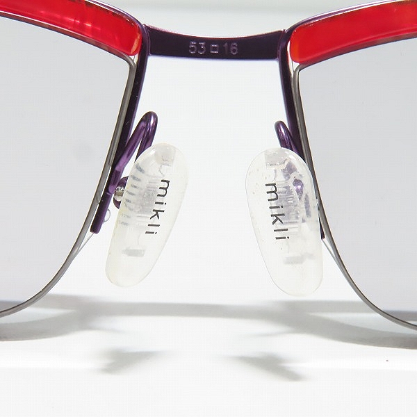 実際に弊社で買取させて頂いたalain mikli/アランミクリ ハーフリム アイウェア/メガネフレーム A02022-E639の画像 4枚目