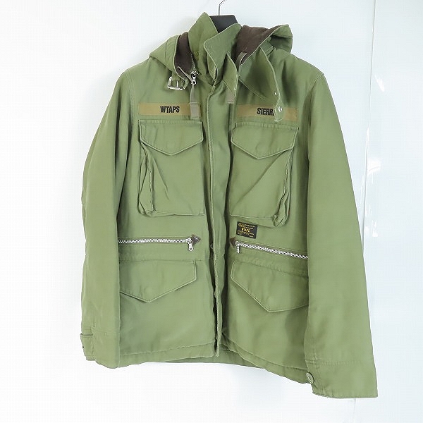実際に弊社で買取させて頂いたWTAPS/ダブルタップス 14AW SNEAK M-65 ミリタリー ジャケット 142GWDT-JKM01S/1