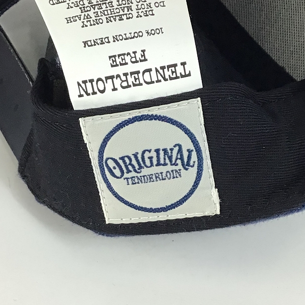 実際に弊社で買取させて頂いたTENDERLOIN/テンダーロイン BASEBALL CAP DENIM INDIGO/ベースボールキャップ デニム インディゴ/Fの画像 5枚目