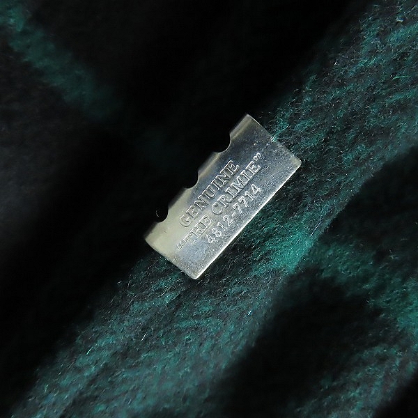 実際に弊社で買取させて頂いたCRIMIE/クライミー WOOL CHECK SHIRT JACKET シャツジャケット/CR1-02A5-JK15 /XXLの画像 4枚目