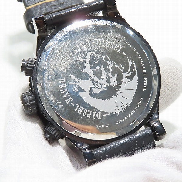 実際に弊社で買取させて頂いたDIESEL/ディーゼル フランチャイズ ミラーガラス 腕時計 DZ-4311【動作未確認】の画像 3枚目
