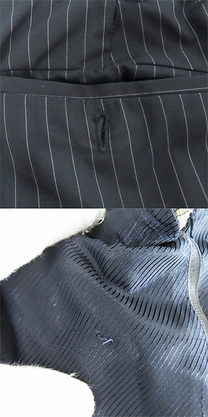 実際に弊社で買取させて頂いたGIORGIO ARMANI/ジョルジオアルマーニ セットアップ スーツ ストライプ ジャケット/パンツ 50の画像 8枚目