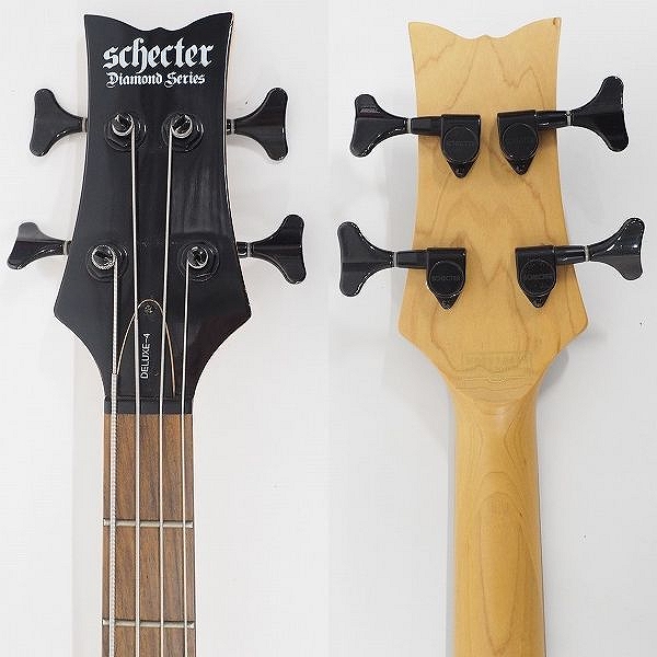 実際に弊社で買取させて頂いた★SCHECTER/シェクター DIAMOND SERIES Deluxe-4 アクティブ4弦エレキベース ソフトケース付 の画像 2枚目
