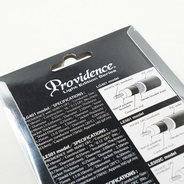 実際に弊社で買取させて頂いた【未開封】Providence/プロヴィデンス LE501 3.0m S/L RED 楽器用 シールド ギターシールドの画像 8枚目