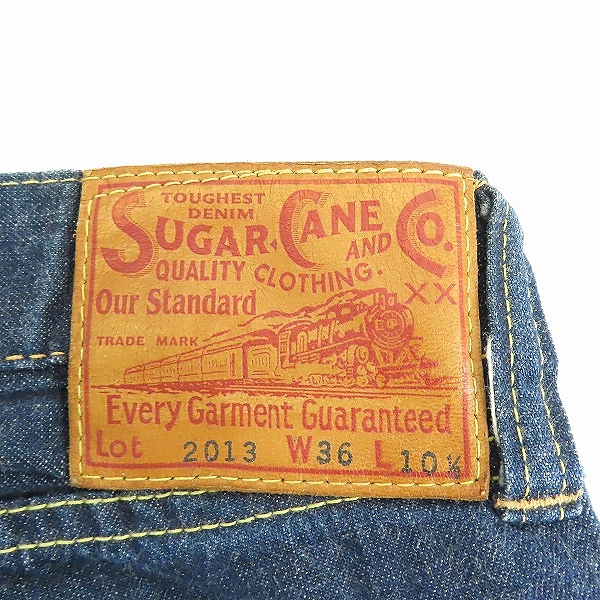 実際に弊社で買取させて頂いた(2)SUGAR CANE/シュガーケーン サマータイム ブルーデニム 1947モデル TYPEII ショートパンツ SC52013/36の画像 5枚目
