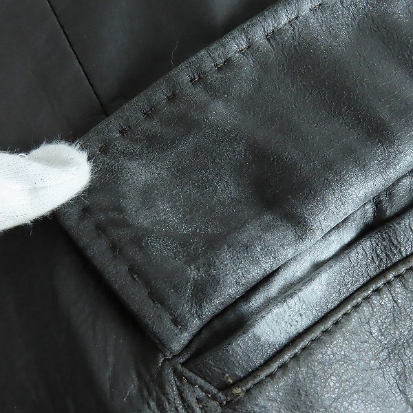 実際に弊社で買取させて頂いたPaul Smith LONDON/ポールスミス ロンドン レザー 2B ジャケット/L2の画像 6枚目