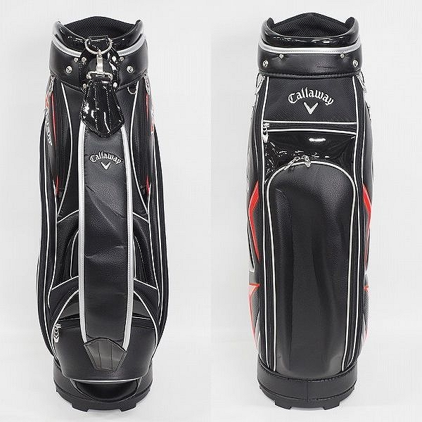 実際に弊社で買取させて頂いたCallaway/キャロウェイ XHOT 9型 4分割キャディバッグ 2022年モデル ブラックの画像 2枚目
