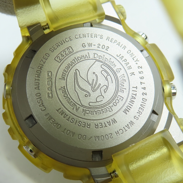実際に弊社で買取させて頂いたG-SHOCK/Gショック 第8弾イルクジ フロッグマン タフソーラー GW-202AK-7JRの画像 3枚目