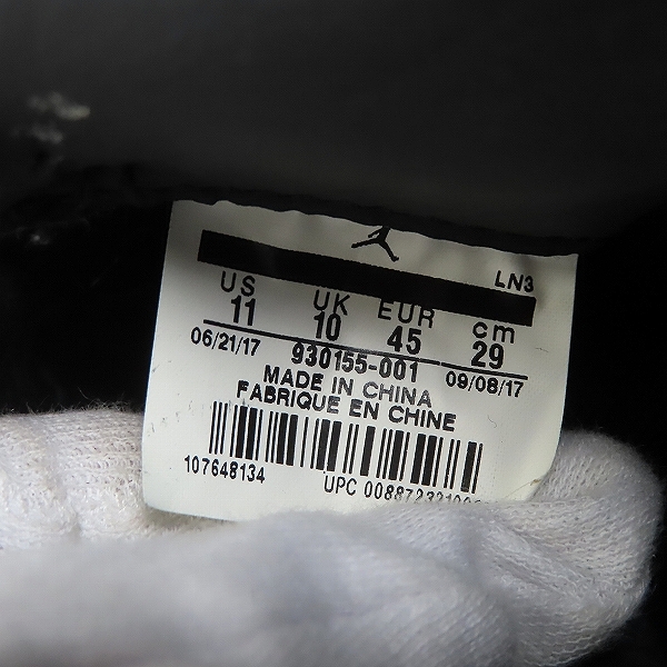 実際に弊社で買取させて頂いたNIKE/ナイキ×KAWAS/カウズ AIR JORDAN4/エアジョーダン4 ブラック 930155-001/29の画像 5枚目
