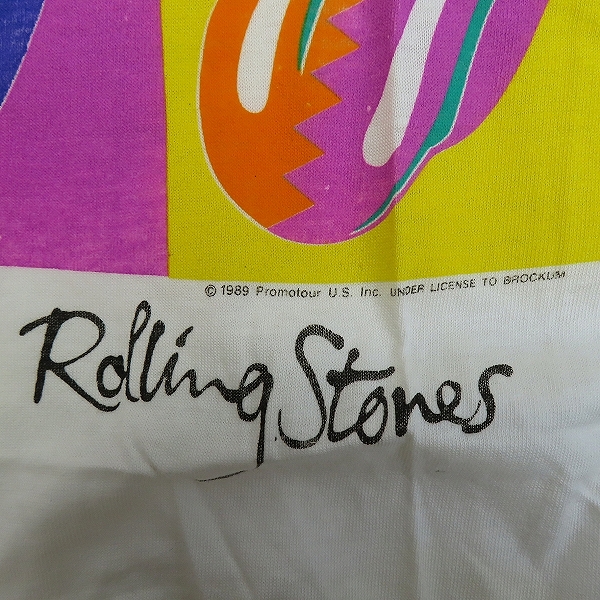 実際に弊社で買取させて頂いたTHE ROLLING STONES/ザローリングストーンズ コピーライト1989/90S/ヴィンテージ TOKYO1990東京ツアー Tシャツ XLの画像 6枚目