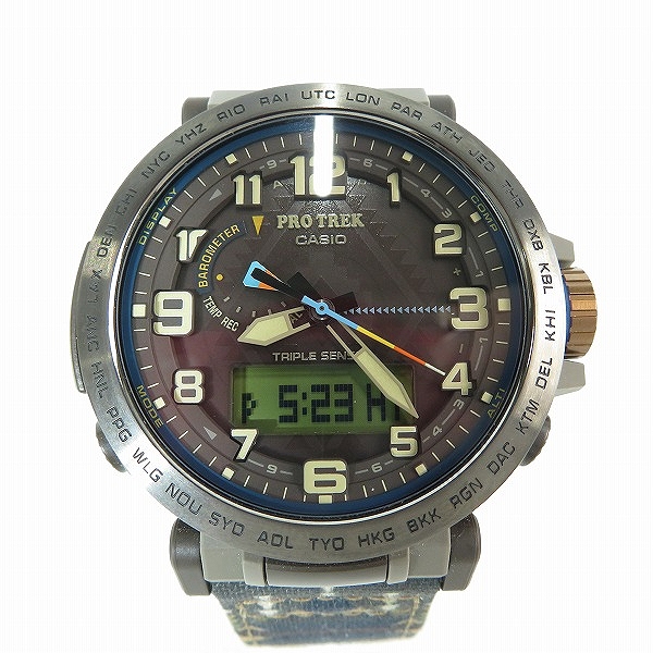 実際に弊社で買取させて頂いたCASIO/カシオ PROTREK/プロトレック ×PENDLETON/ペンドルトン タフソーラー 腕時計 PRG-601PE-5JR