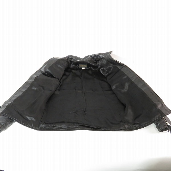 実際に弊社で買取させて頂いたBUCO/ブコ THE REAL McCOY'S/リアルマッコイズ HORSE HIDE/ホースハイド J-100 シングルライダースジャケット/42の画像 5枚目