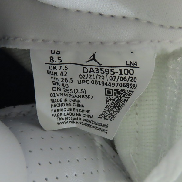 実際に弊社で買取させて頂いたFRAGMENT DESIGN×NIKE/フラグメントデザイン×ナイキ AIR JORDAN 3 エアジョーダン3 DA3595-100/26.5の画像 5枚目