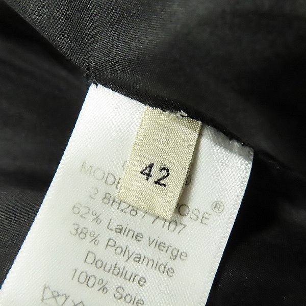 実際に弊社で買取させて頂いた【JPタグ】CELINE/セリーヌ クロンビーコート フィービー期 2 8H28/42の画像 4枚目