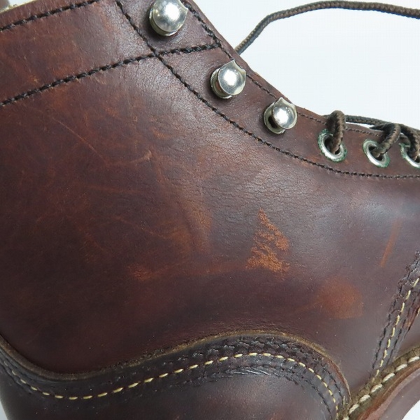 実際に弊社で買取させて頂いたRED WING/レッドウィング IRON RANGER/アイアンレンジャー ワークブーツ 8111/US7.5の画像 7枚目