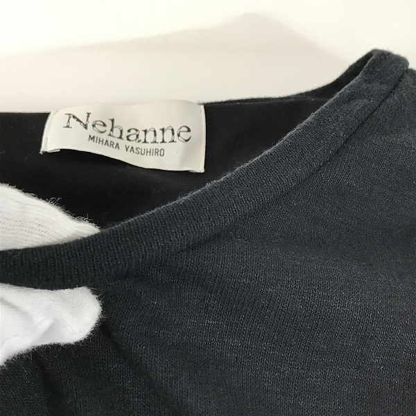 実際に弊社で買取させて頂いたNEHANNE MIHARA YASUHIRO/ミハラヤスヒロ  レイヤード 半袖Tシャツ 81913889/50の画像 4枚目