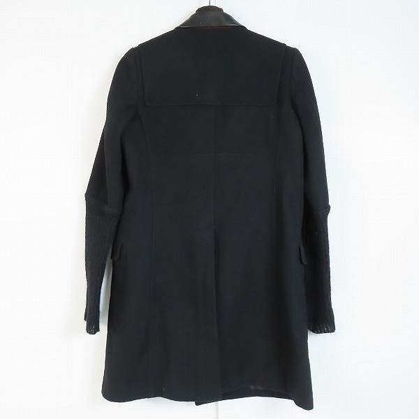 実際に弊社で買取させて頂いたUNDERCOVER/アンダーカバー 13AW 袖ニット ラペル切替コート L1304/1の画像 1枚目