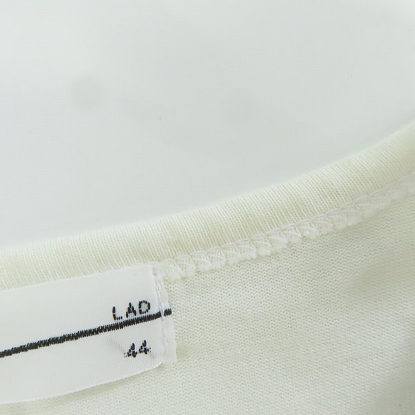 実際に弊社で買取させて頂いたLAD MUSICIAN/ラッドミュージシャン Tシャツ  プリントロゴ ホワイト/44の画像 5枚目