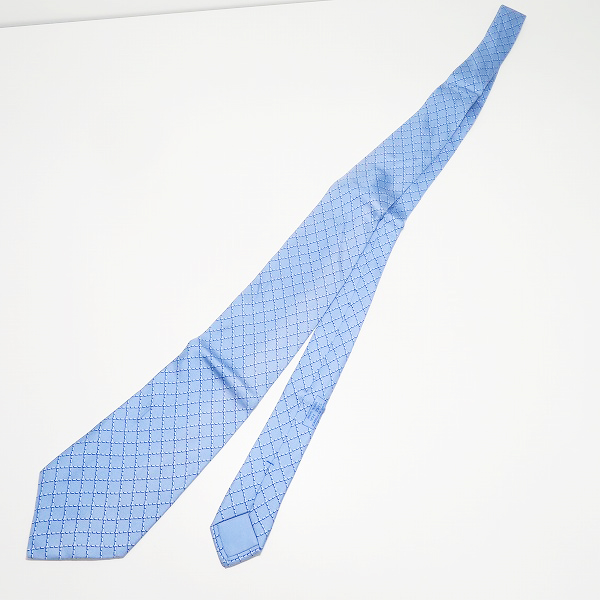 実際に弊社で買取させて頂いたHERMES/エルメス ブロックチェック総柄 ネクタイの画像 7枚目