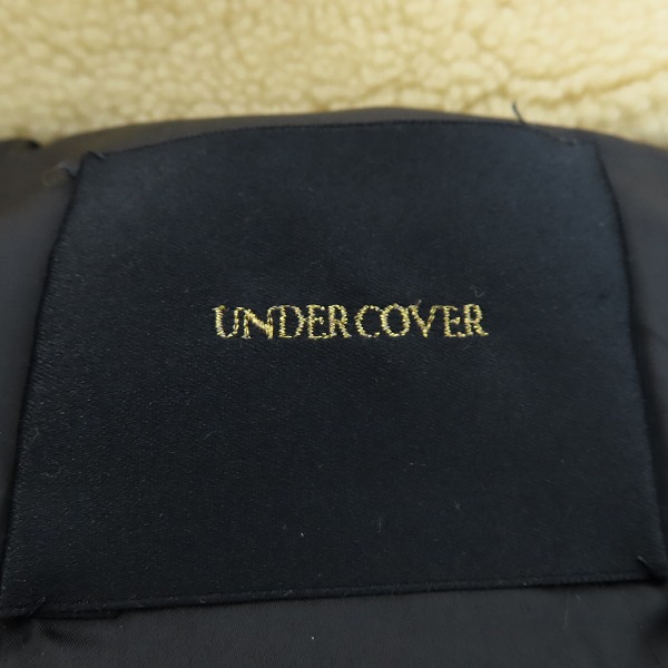 実際に弊社で買取させて頂いたUNDERCOVER/アンダーカバー 17AW ハイネックアームレザーボアブルゾン/ダウンジャケット UCT4202/2の画像 2枚目