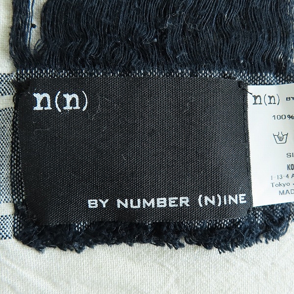 実際に弊社で買取させて頂いたn(n) BY NUMBER (N)INE/エヌエヌバイナンバーナイン 音符 大判ストールの画像 1枚目