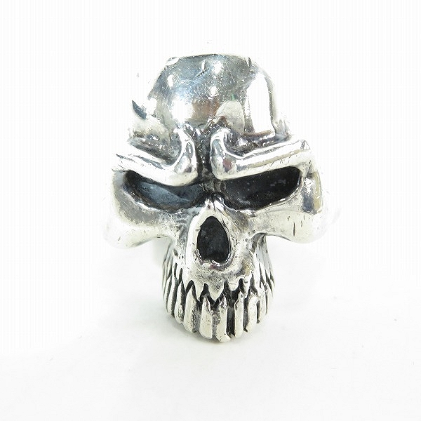 実際に弊社で買取させて頂いたTHIRTEEN DESIGNS/サーティーンデザインズ スカルリング 21号-22号の画像 1枚目