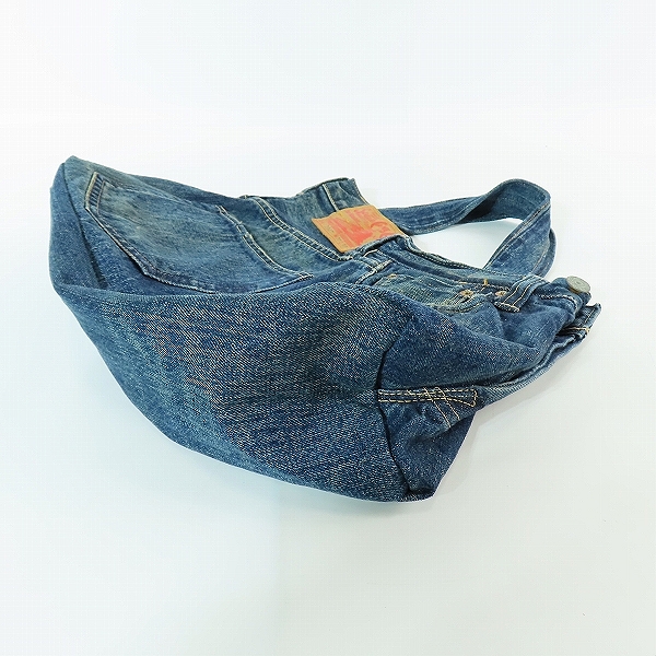 実際に弊社で買取させて頂いたSUGAR CANE/シュガーケーン 14.25オンスデニム 1947モデル ハードウォッシュ 2WAY ショルダー トートバッグの画像 2枚目